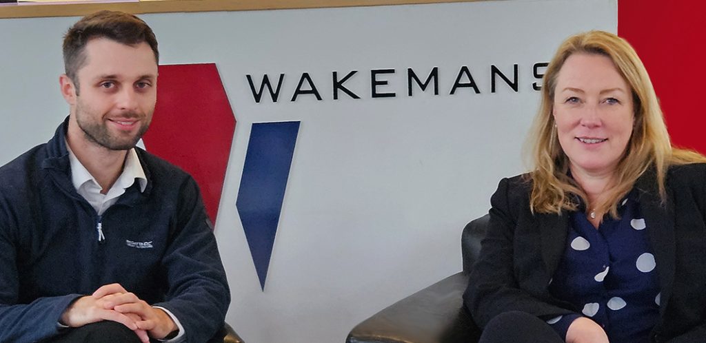 Photo: Jordan and Emma recent promotions Wakemans.